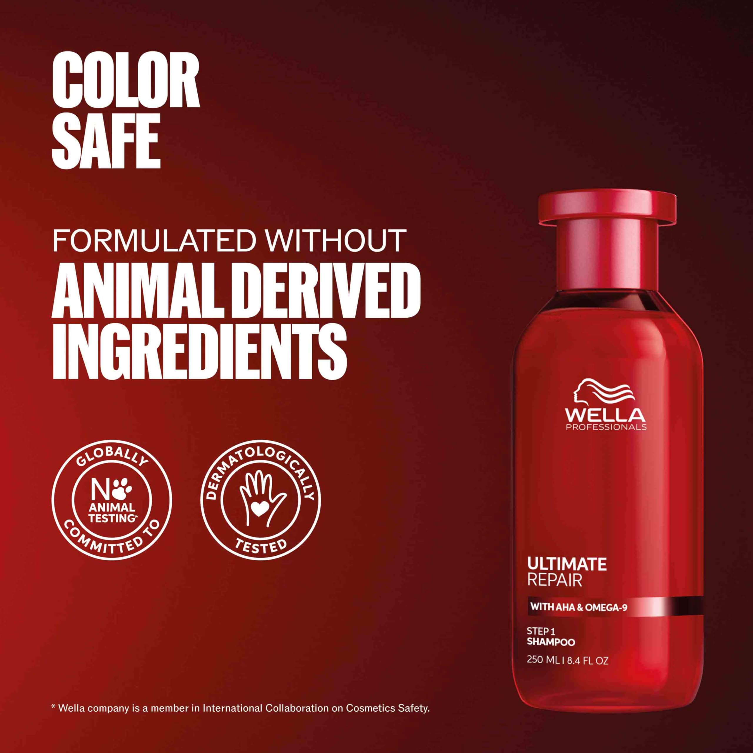 Wella Professionals shampoo in use in shower for effective daily repair