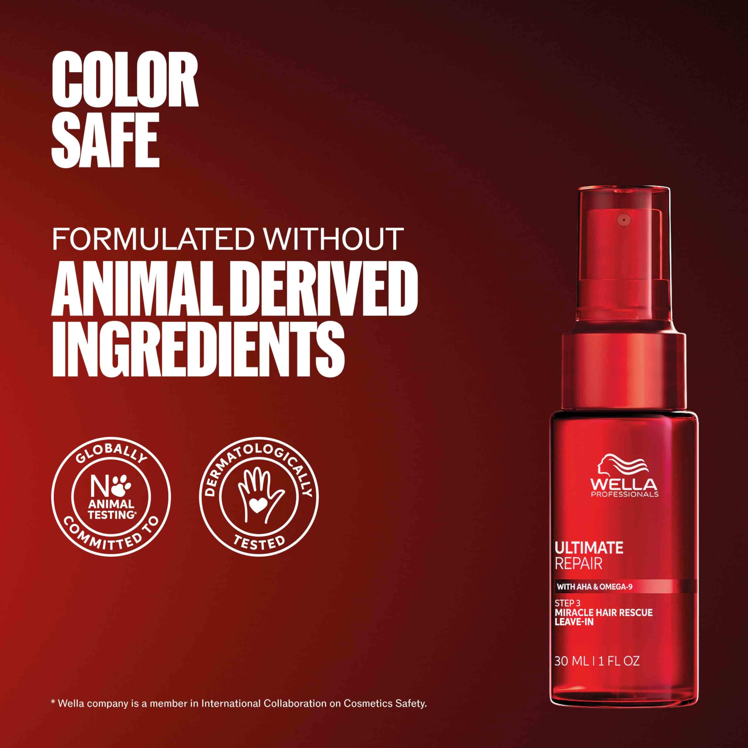 Wella Professionals bottle placed on a salon station emphasizing professional use