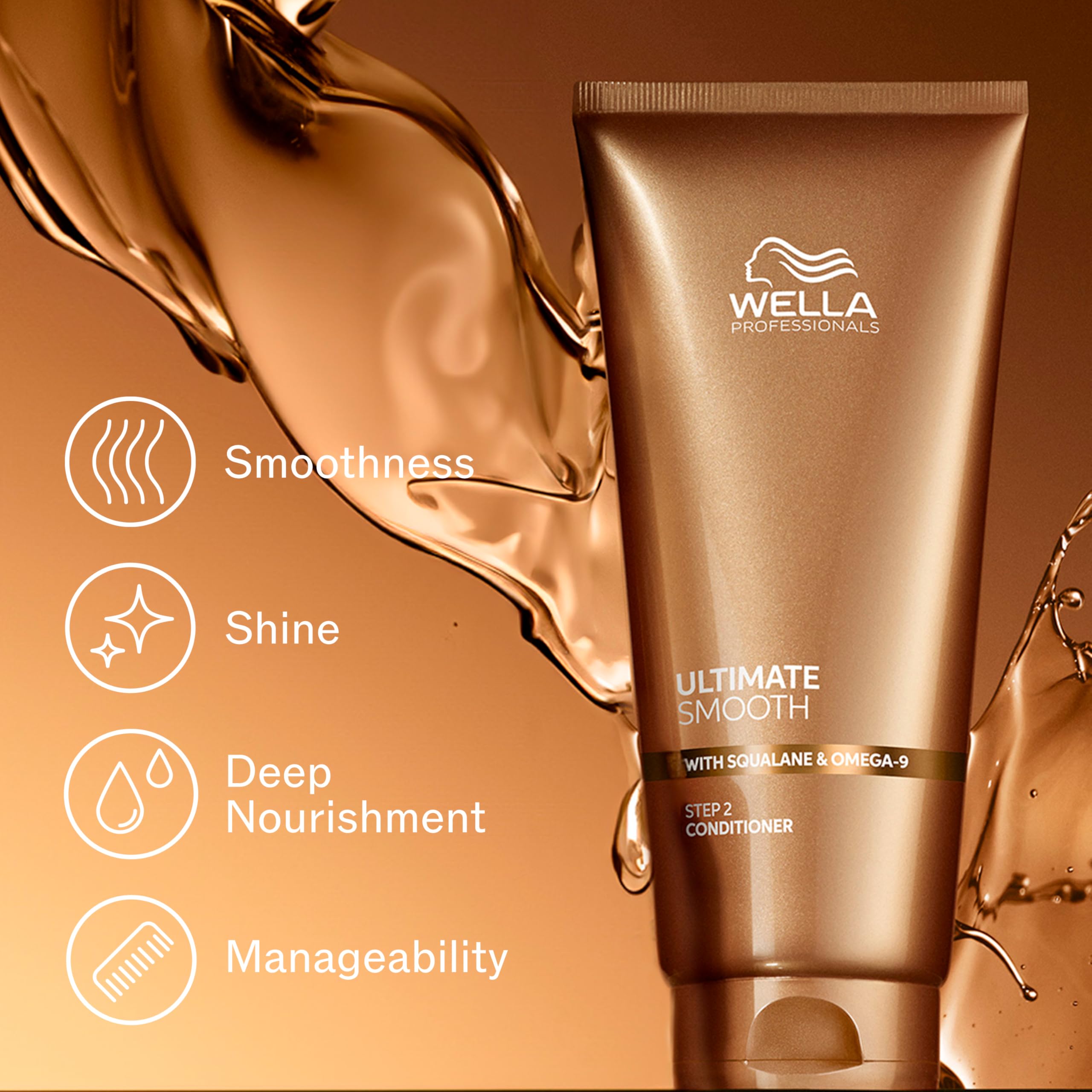Wella Professionals squalane and omega‑9 ingredients visual highlighting nourishment
