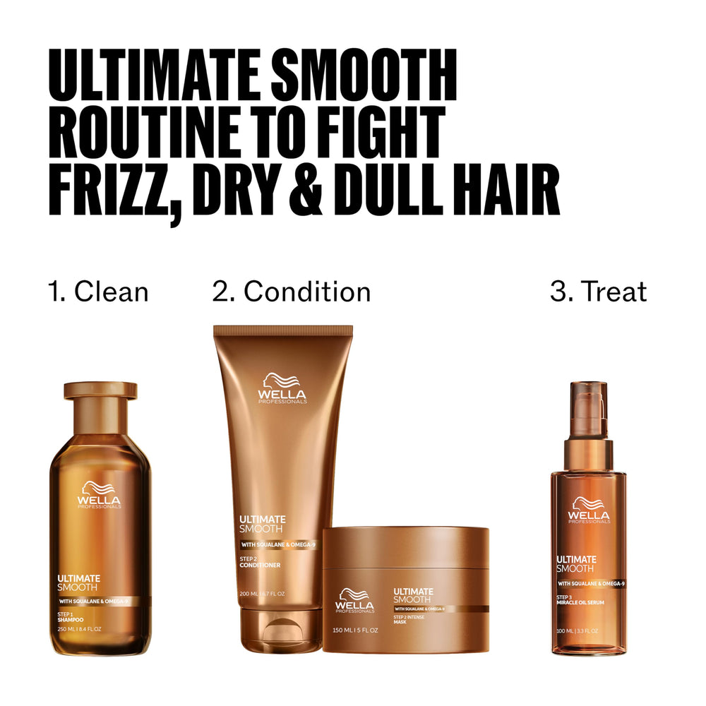 Wella Professionals bottle on bathroom shelf evoking salon quality results