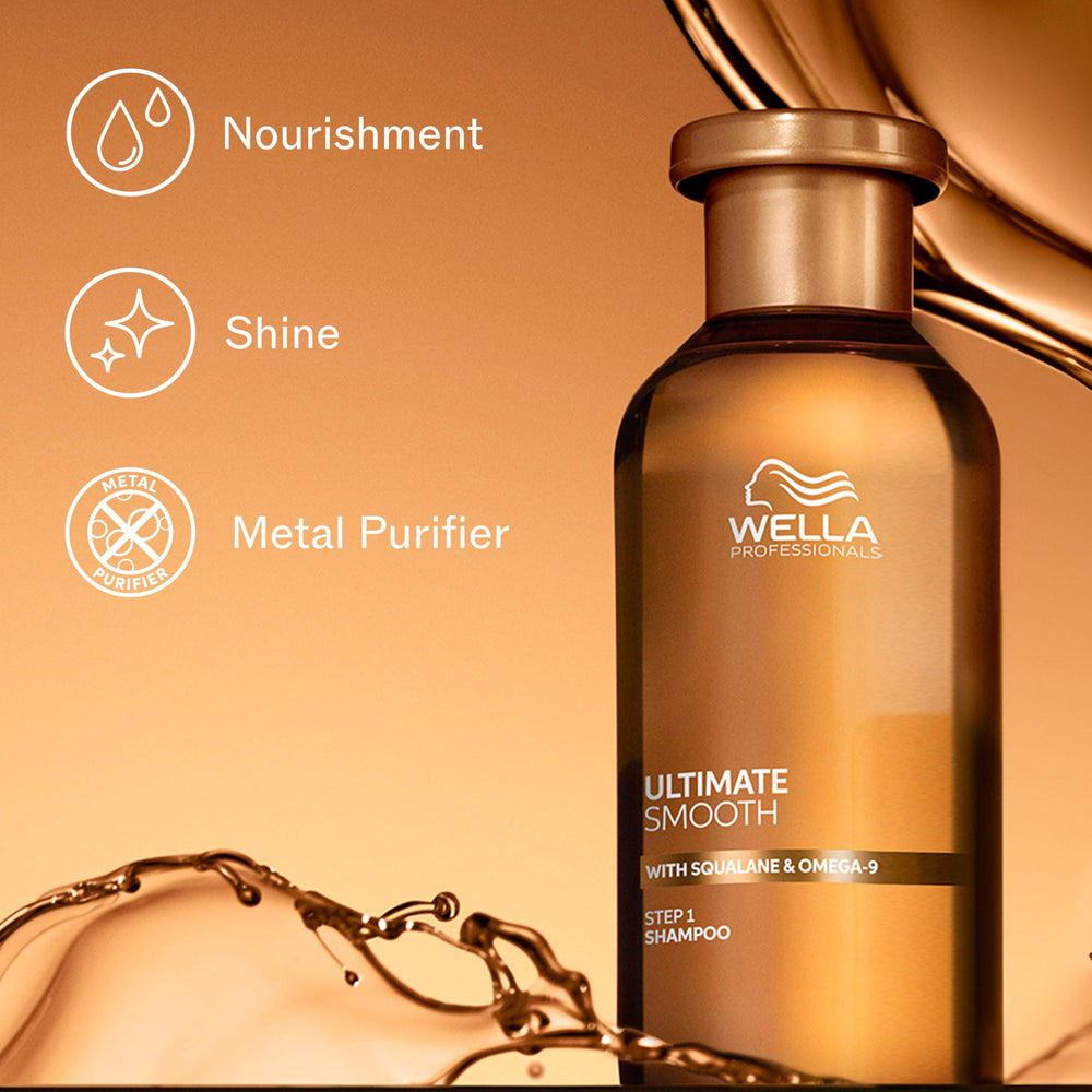 Wella Professionals shampoo lather texture showing gentle foam