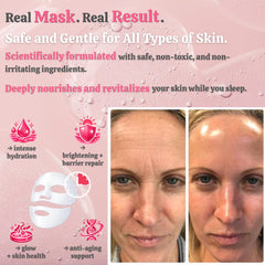 Wellnature mask worn by model while sleeping demonstrating overnight convenience benefit