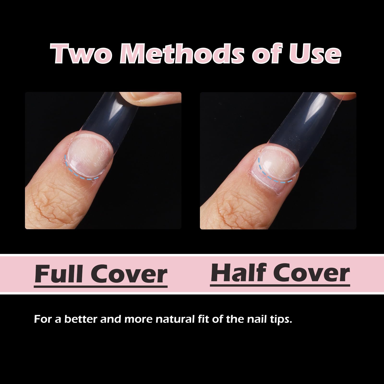 WELLQUINN being pressed onto nail demonstrating quick application benefit