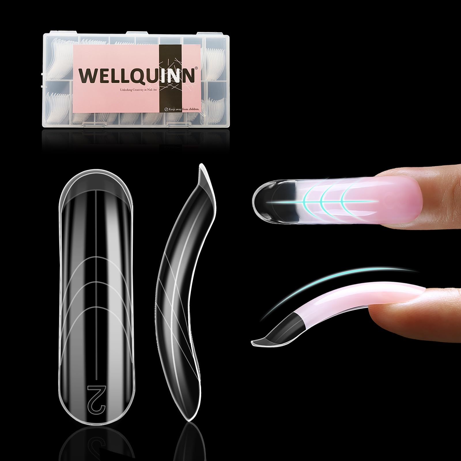 WELLQUINN front packaging showing full 150pcs kit, quick selection benefit