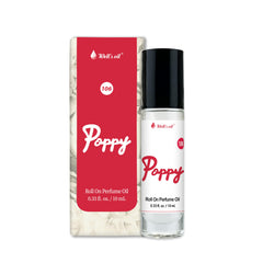 Well's Oil roll-on front view showing compact travel-friendly bottle and poppy scent
