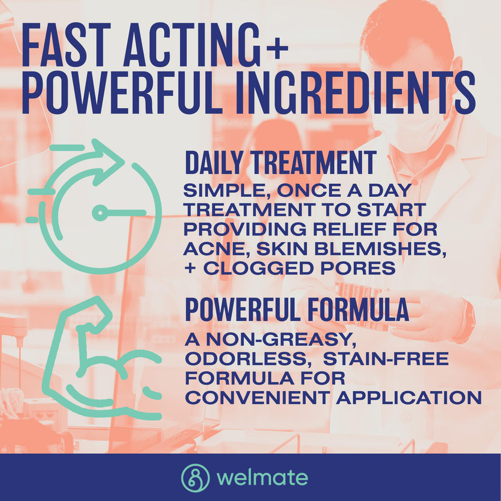 WELMATE being applied to facial skin demonstrating even thin layer benefit