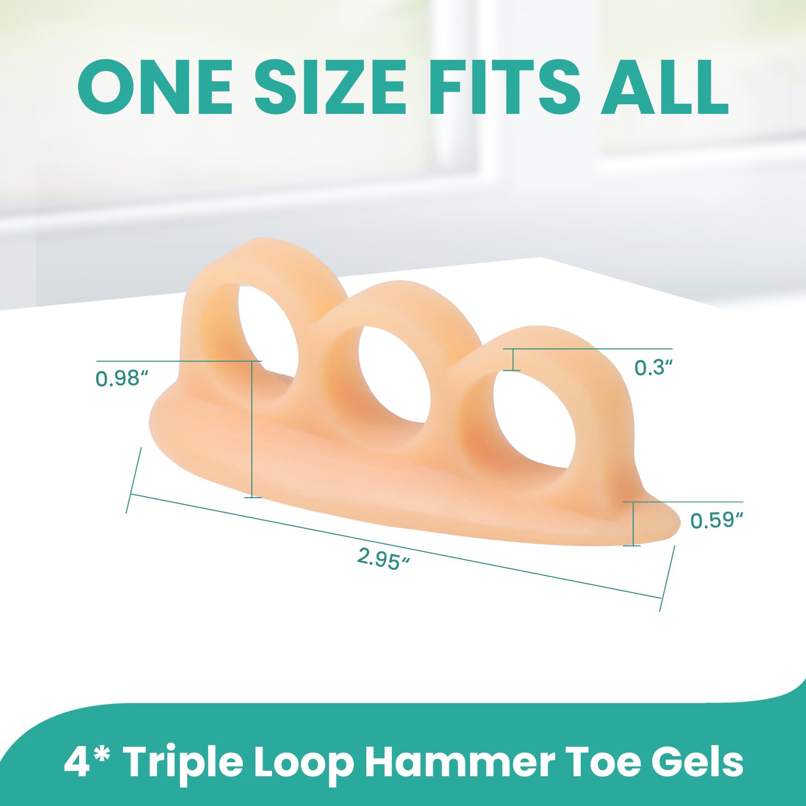 welnove close-up of 3-loop silicone detail showing secure fit benefit