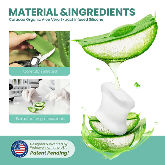 Welnove close-up of aloe-infused gel texture for soothing hydration
