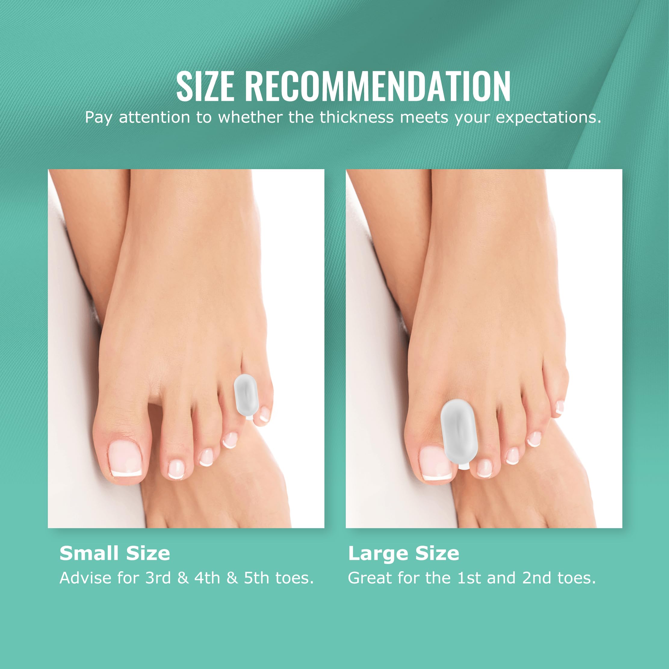 Welnove hand holding a single spacer to show true size and portability