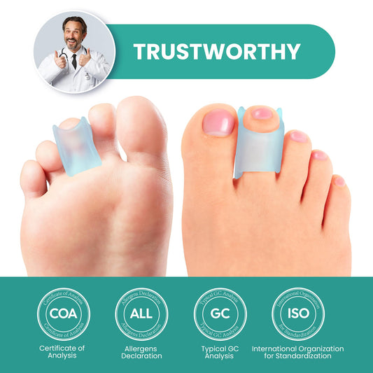 Welnove close-up of gel texture on a single splint, soft cushioning and grip