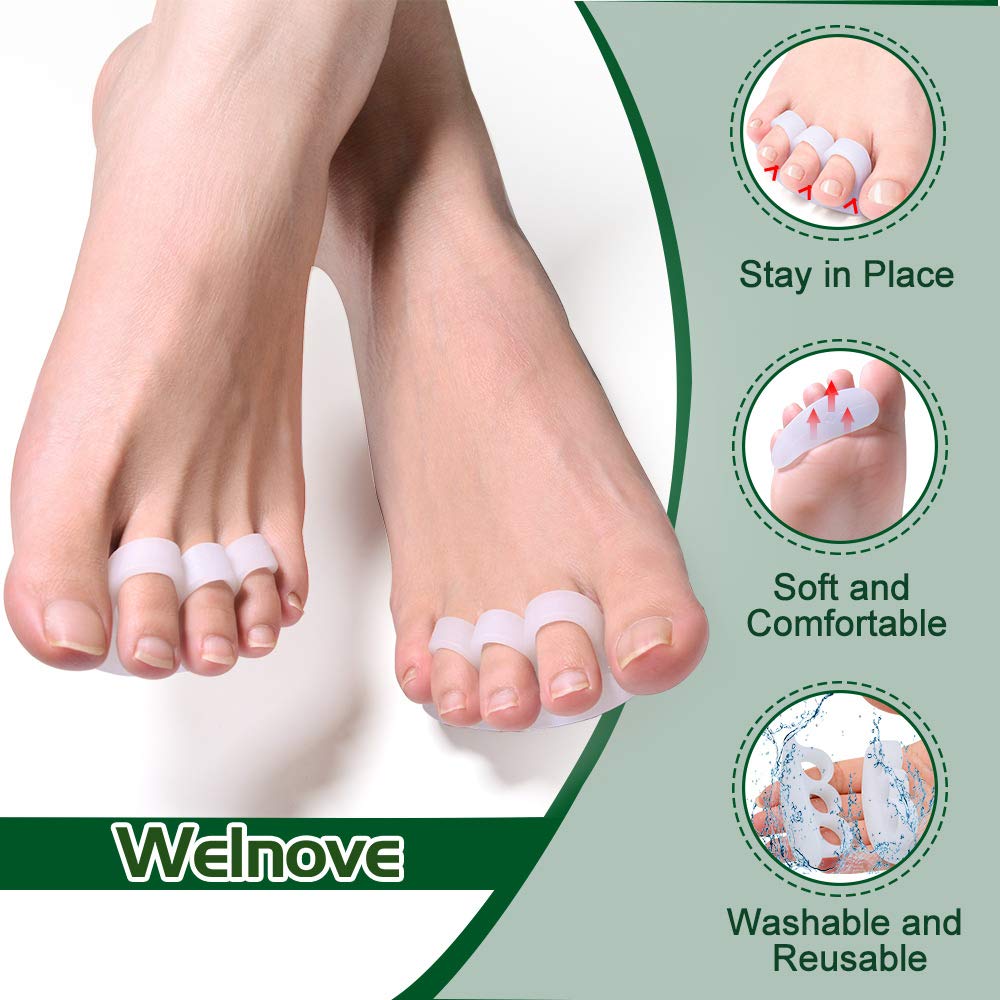 Welnove detailed view of three-loop design showing secure fit and toe separation benefit