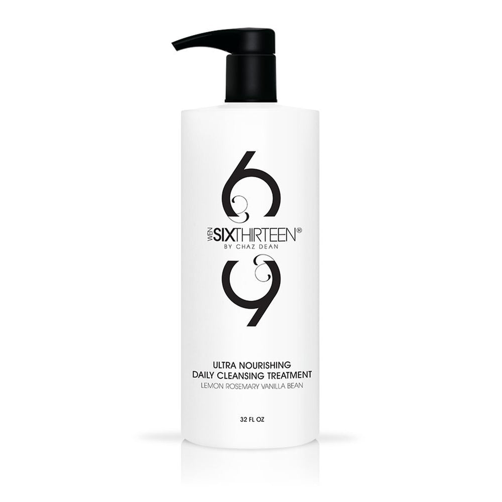 WEN by Chaz Dean front bottle view showing lemon rosemary vanilla bean scent and benefits