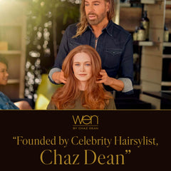 WEN by Chaz Dean 32 oz bottle next to hand showing large size and long-lasting supply