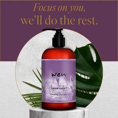 WEN by Chaz Dean bottle staged in a bathroom, suggests everyday use and packaging size