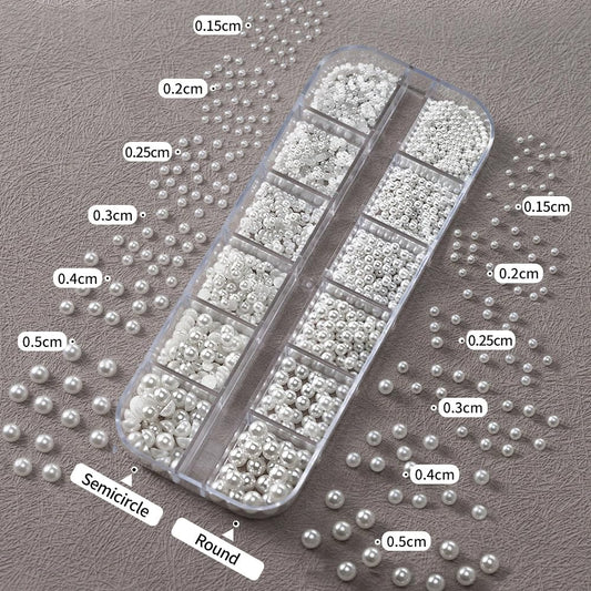 WENEWFINE close-up showing smooth pearl texture and consistent half-round shape for reliable adhesion
