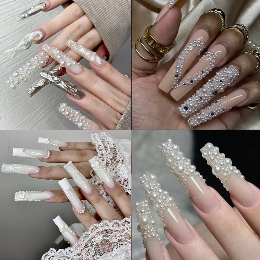 WENEWFINE pearls mixed with rhinestones demonstrating combined embellishments for creative designs