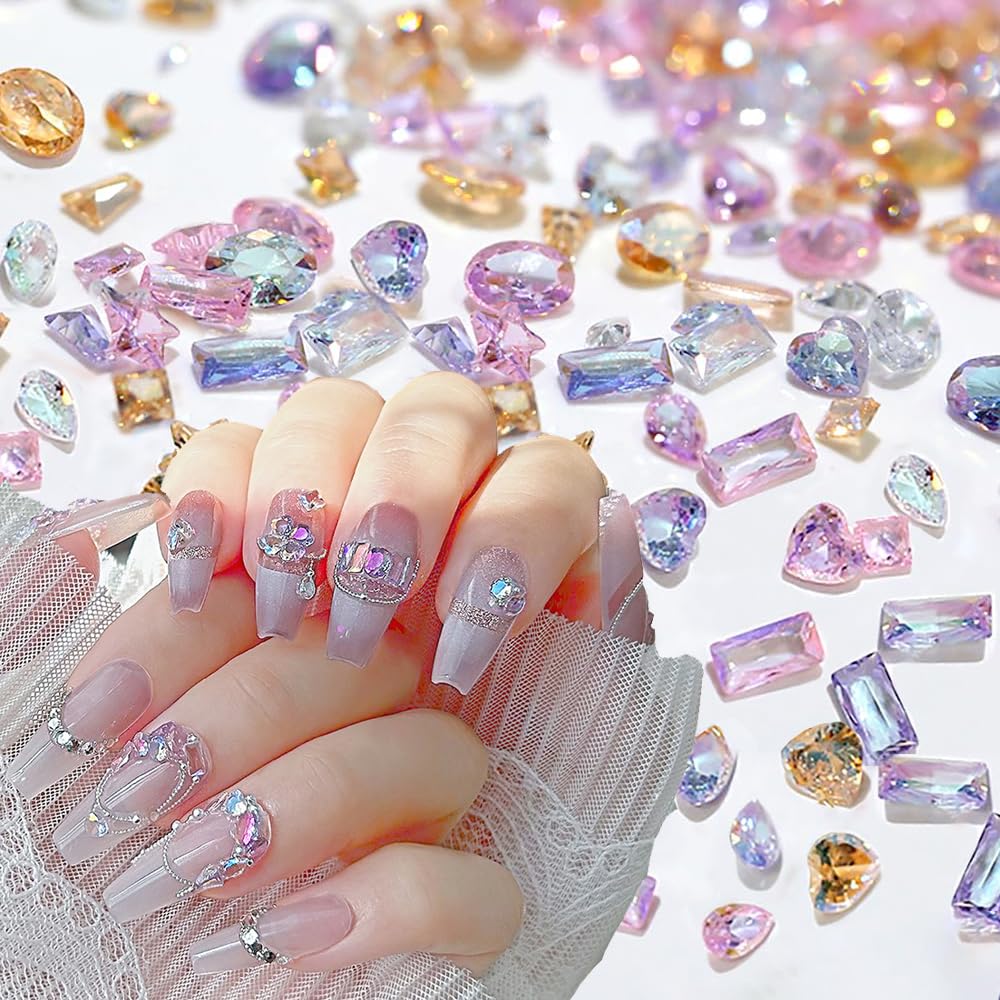 WENEWFINE close-up of faceted zircon rhinestone showing sharp sparkle for polished shine