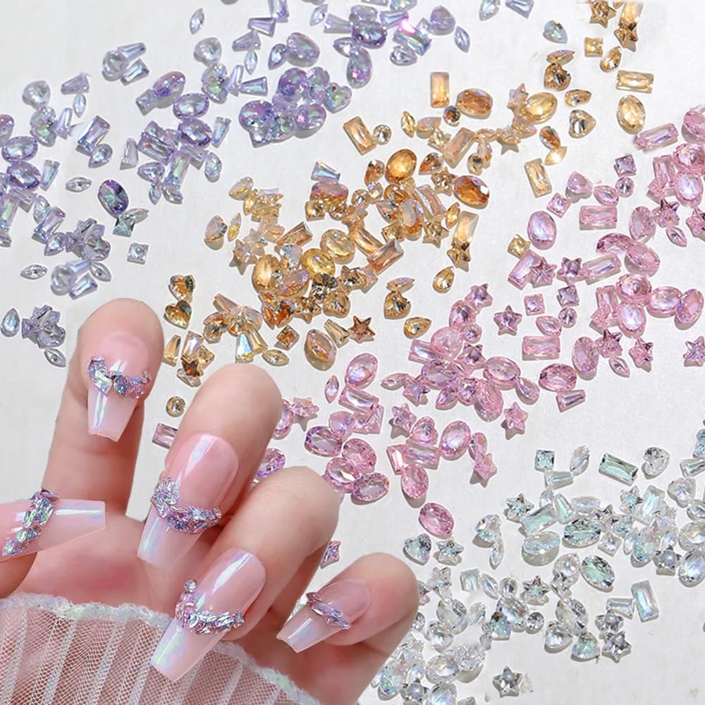 WENEWFINE rhinestones stored in a clear jar keeping gems visible and neatly organized