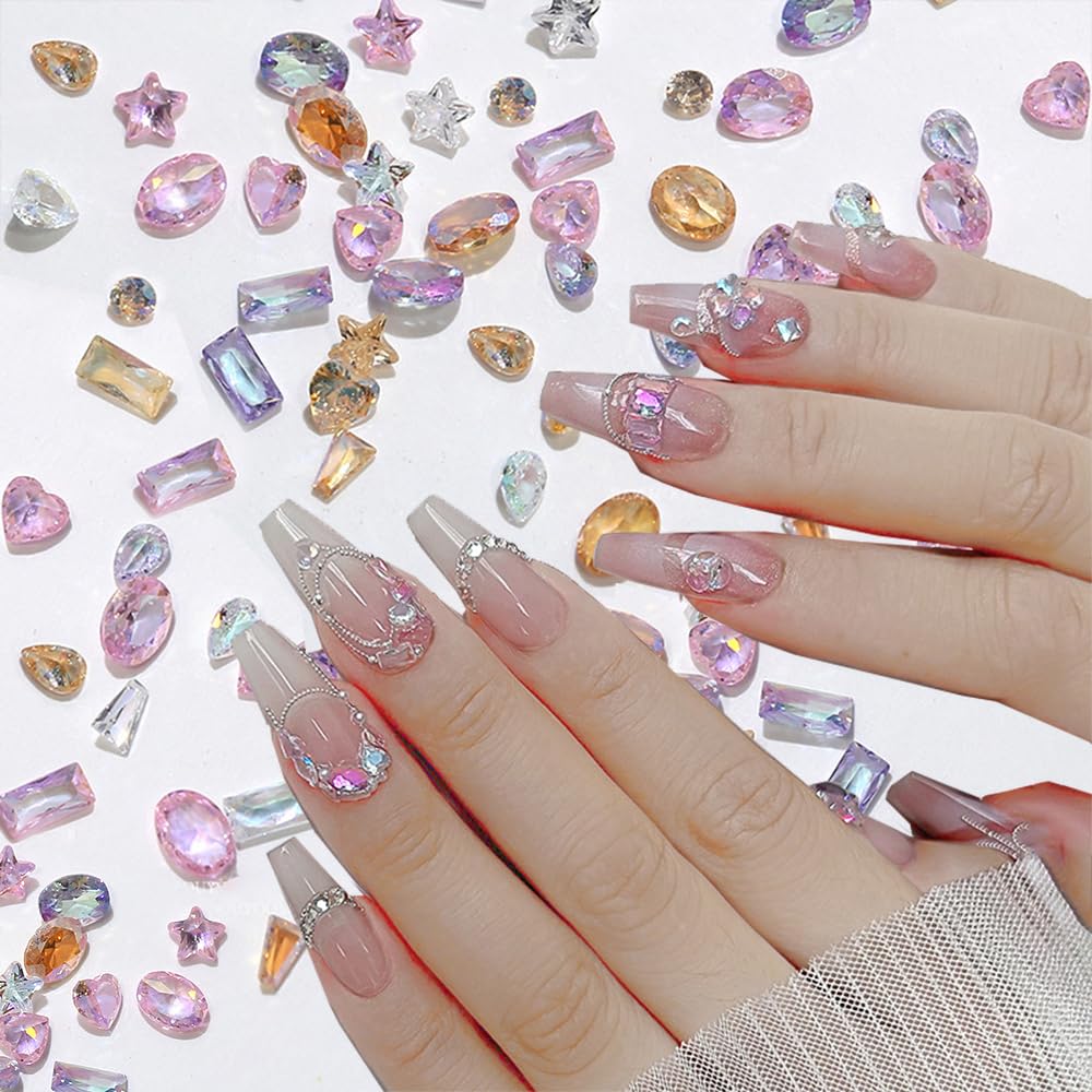 WENEWFINE rhinestones on toenail design showing durable sparkle for pedicure accents