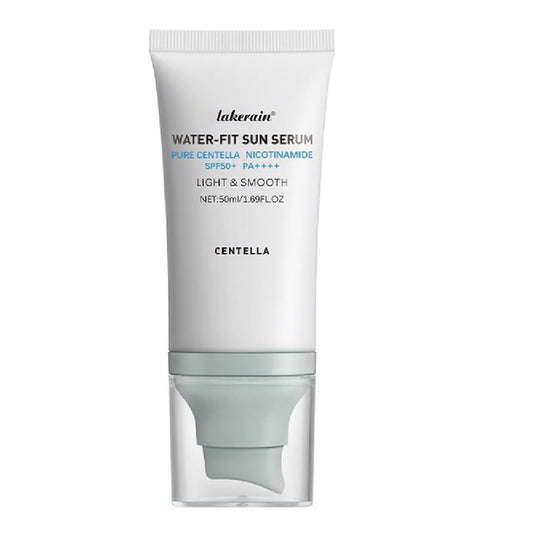 WenFeng Centella sun serum front packaging showing SPF and compact design benefit