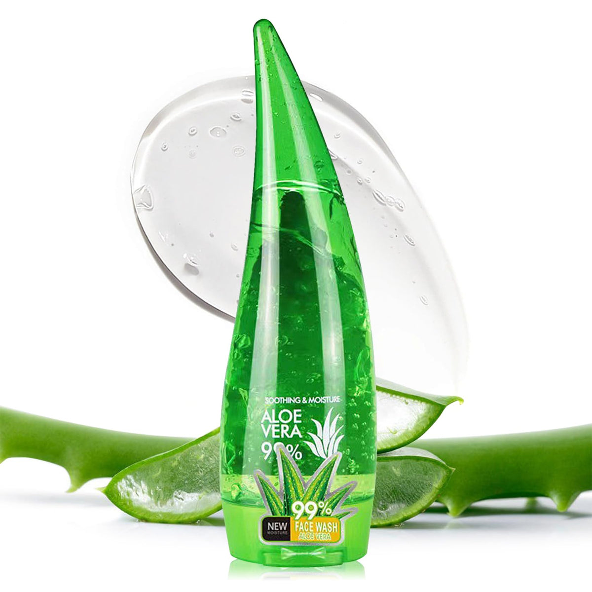 WENJLYJ front bottle 260ml showing label and aloe shape, promotes easy identification