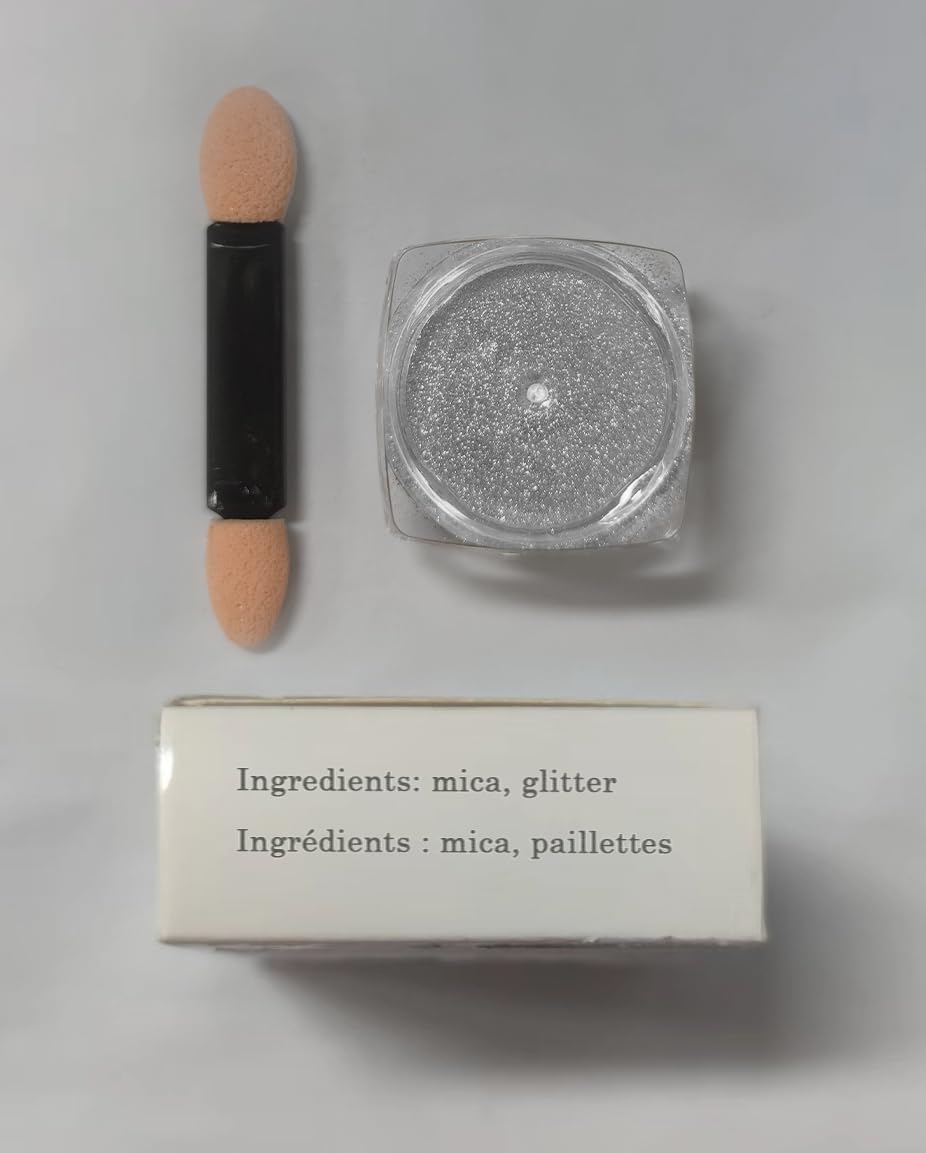 WENJLYJ gold and silver powders arranged with box in lifestyle gift display