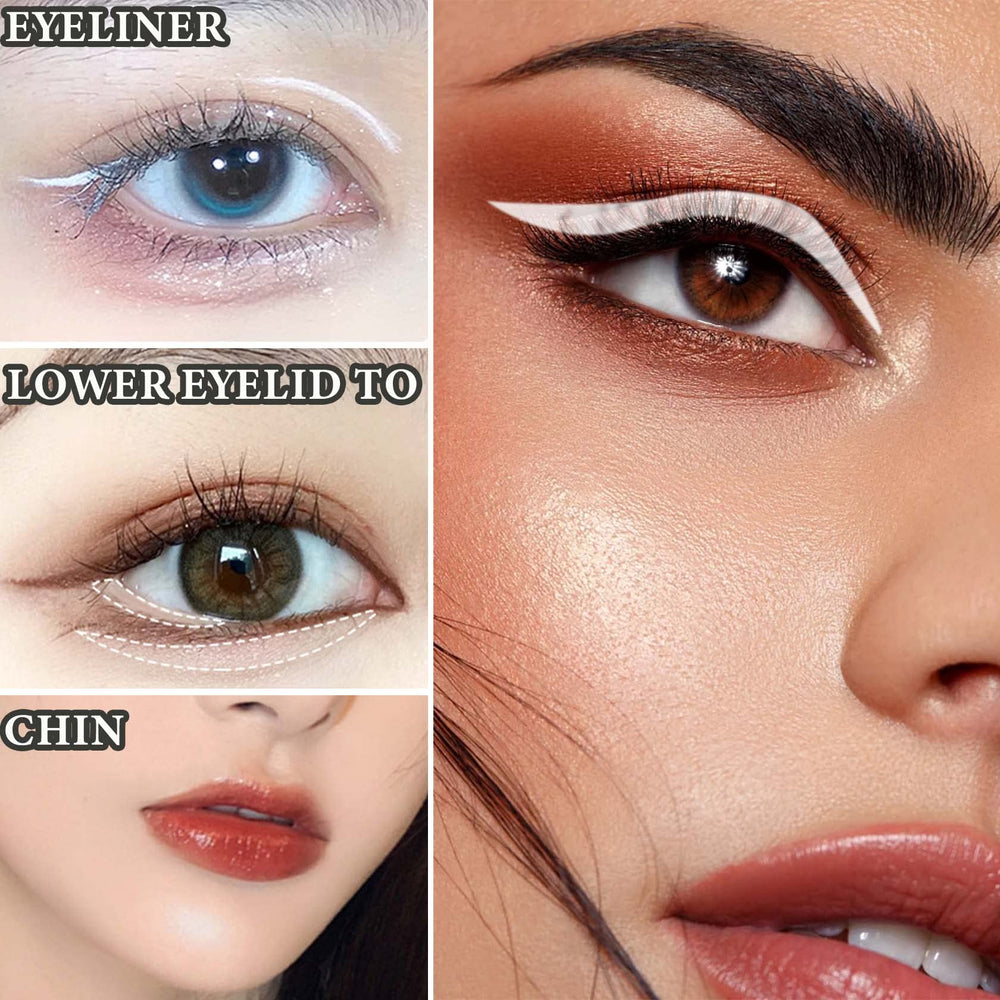 WENJLYJ applying pencil to inner eye corner to brighten and open eyes benefit