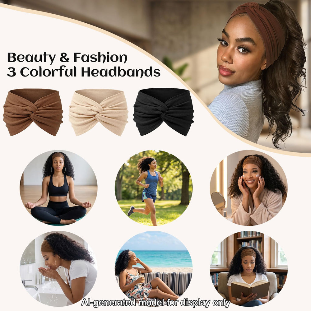 WENNKINN side profile turban-style wrap offering full scalp coverage and gentle protection