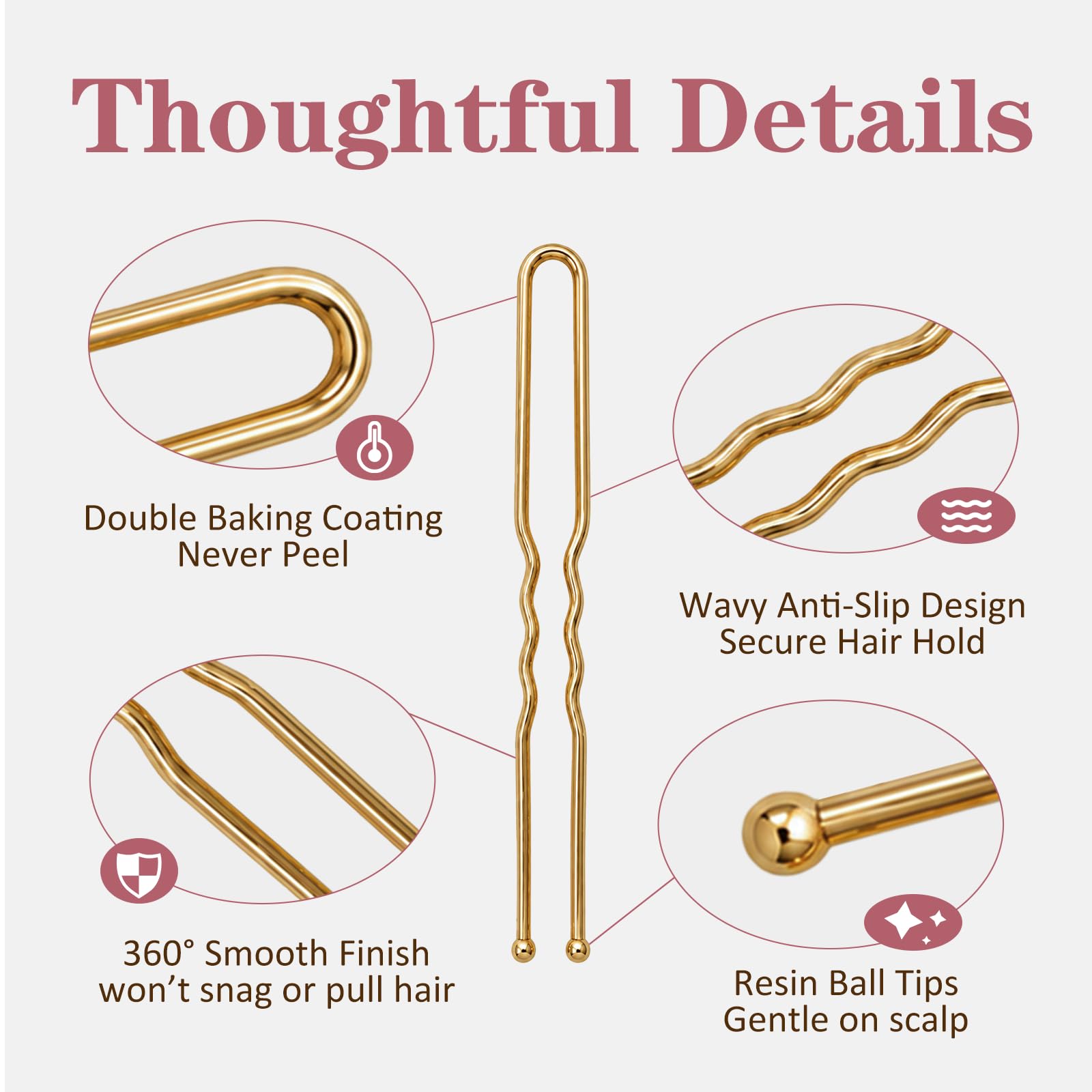 wenobby pins held in hand showing 2.8 inch scale and strong construction for larger buns
