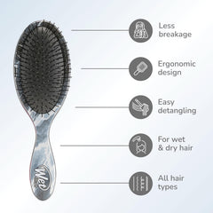 Wet Brush IntelliFlex bristles close-up showing soft tips that reduce pulling and breakage