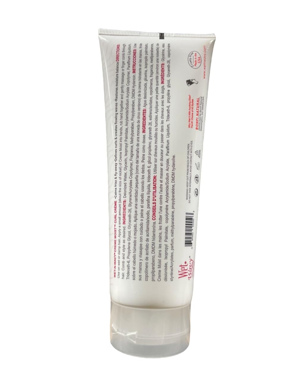 Wet n Wavy cream texture close-up illustrating smooth application benefit