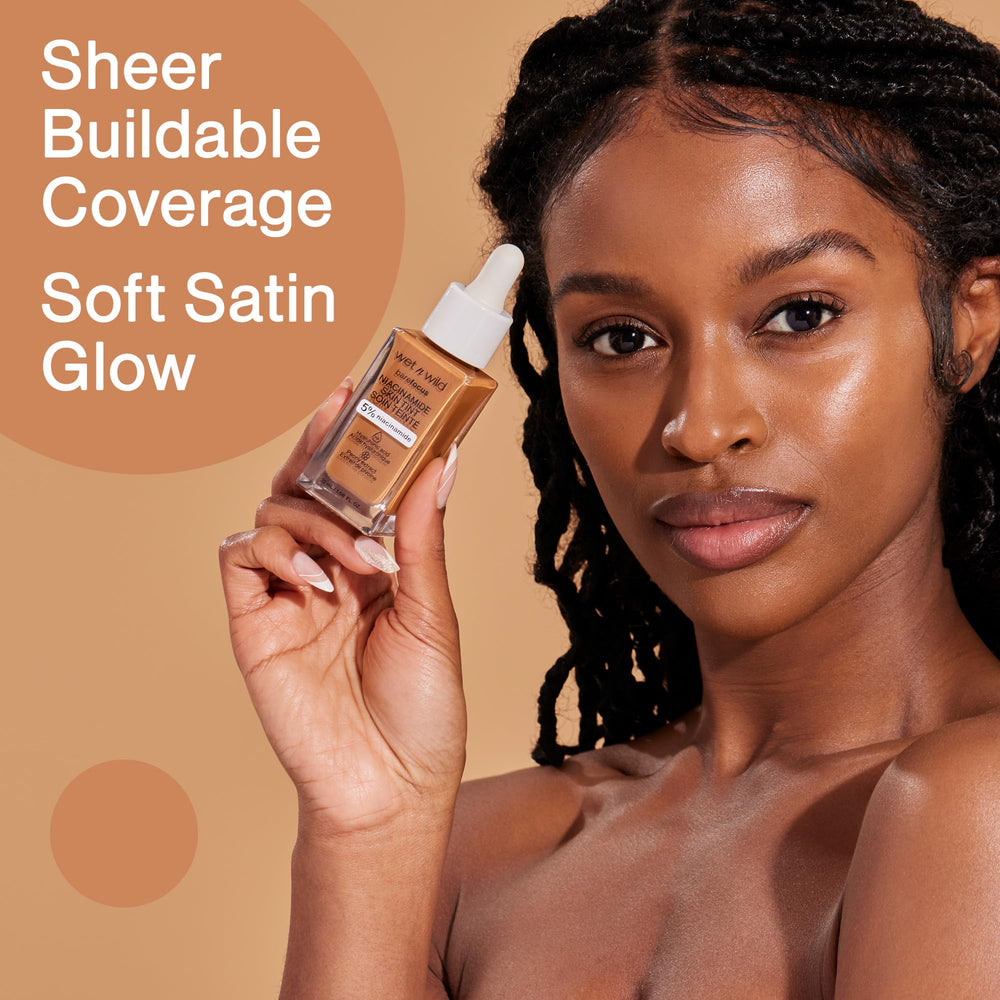 wet n wild texture close-up highlighting smooth blendable formula and glow benefit