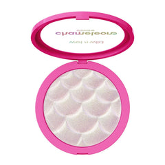 wet n wild compact front showing chameleon chrome highlighter for easy identification