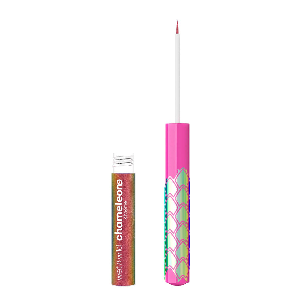 wet n wild in an evening makeup scene showing luminous, camera-ready shine