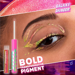 wet n wild pigment swatch on arm showing color-shift and buildable payoff