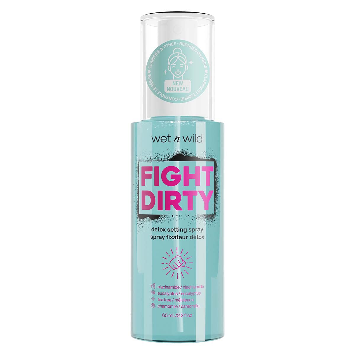 wet n wild front packaging showing label and benefits for long-lasting wear