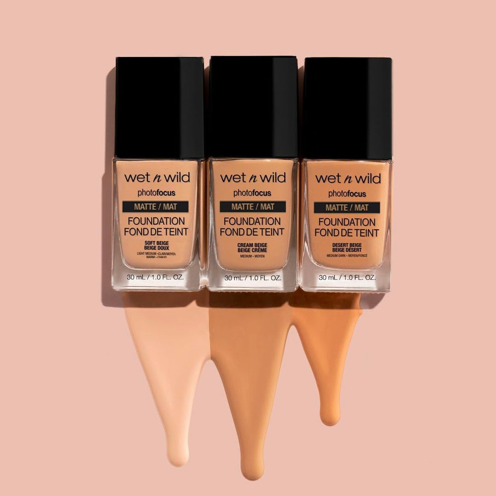 wet n wild texture closeup highlighting smooth matte, blendable finish