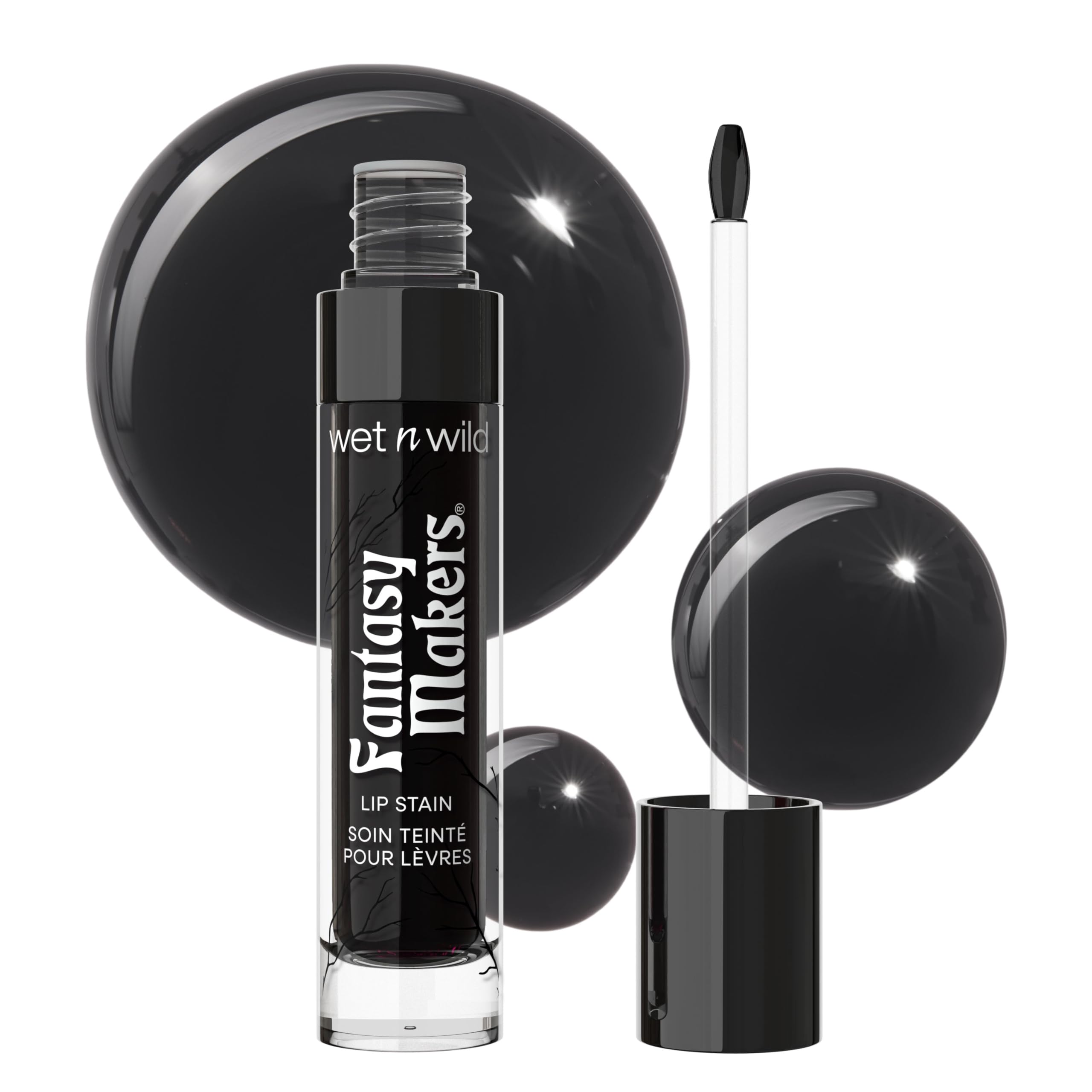 wet n wild front packaging showing Midnight Kiss and benefit of clear shade identification