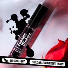 wet n wild texture swipe showing Midnight Kiss smooth pigment and easy blend benefit