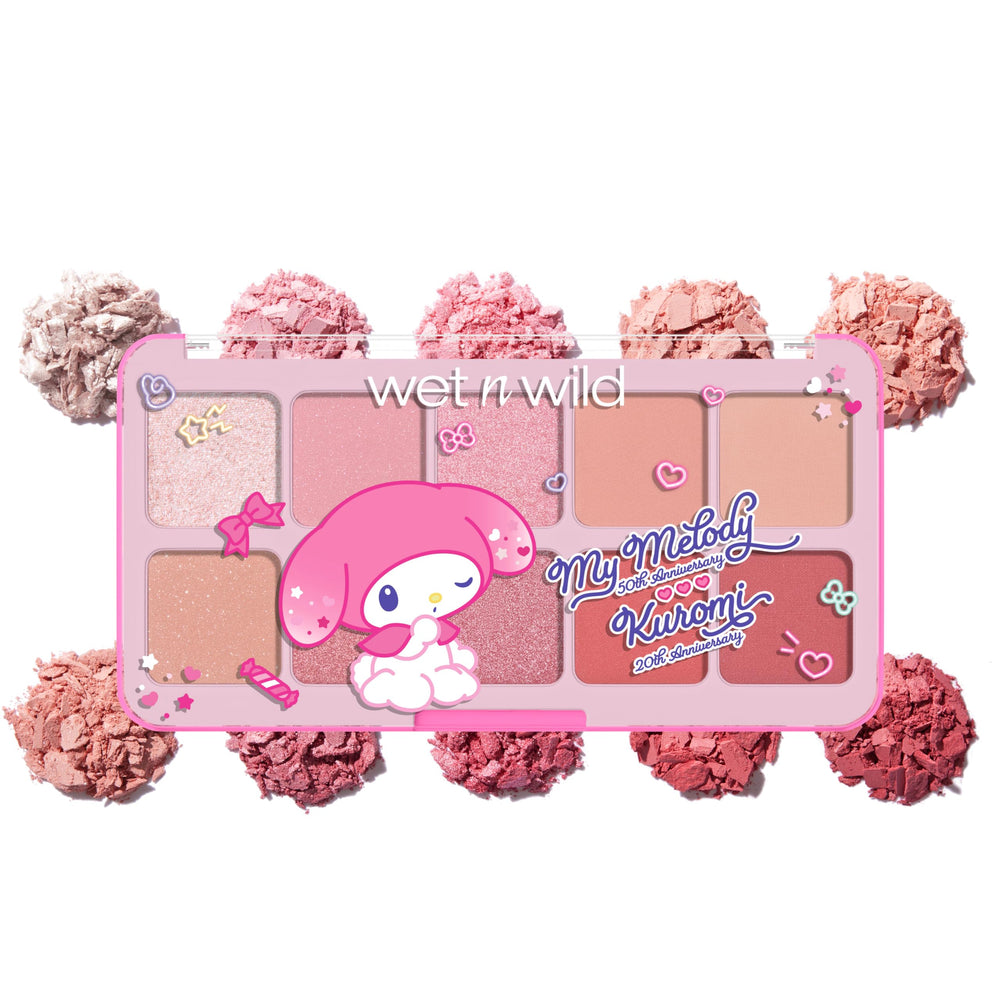 wet n wild front packaging showing My Melody and Kuromi collector appeal and easy storage