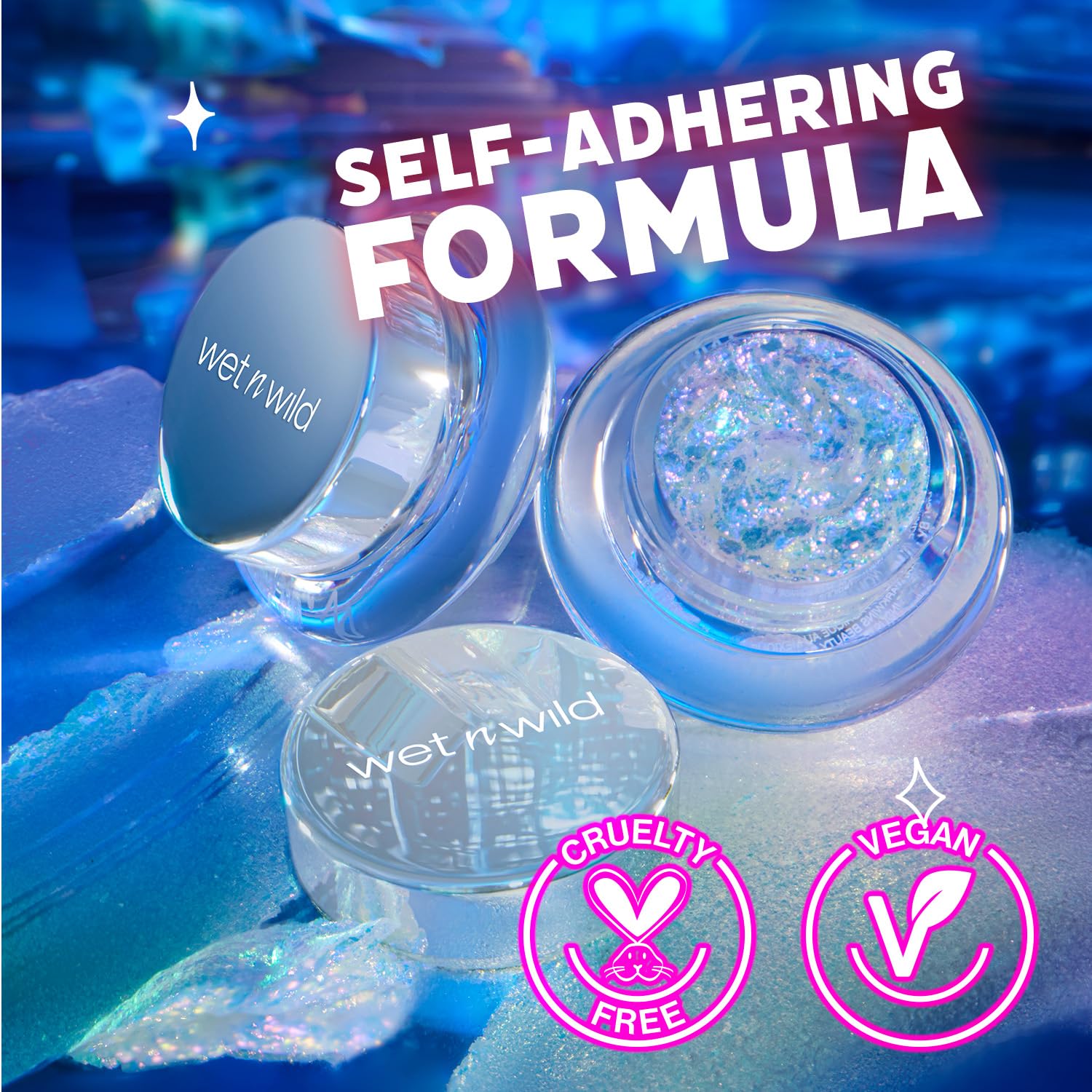 wet n wild Nova Beat being applied with finger for intense chrome