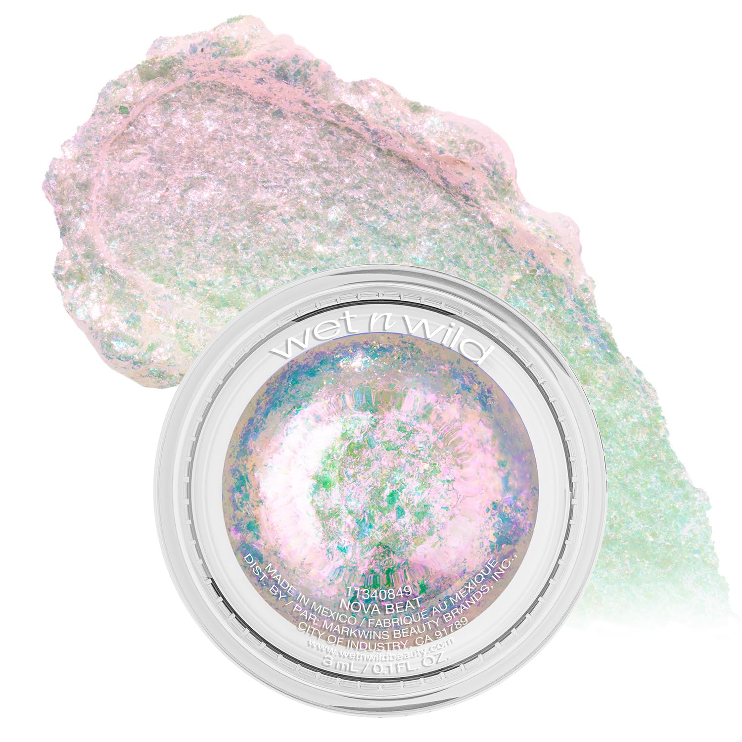 wet n wild Nova Beat front packaging showing product and shade benefits