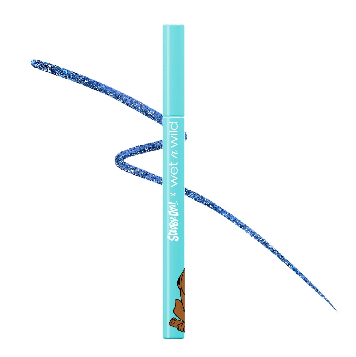 wet n wild liquid texture swirl displaying micro-glitter consistency benefit