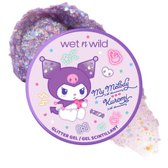 wet n wild front packaging showing Spunky glitter gel for easy identification