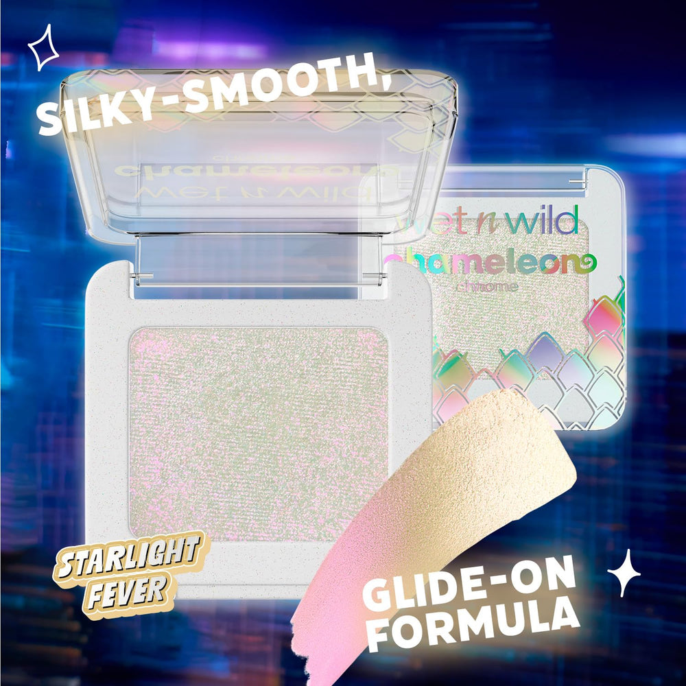 wet n wild layered over matte shadow demonstrating enhanced multidimensional shine