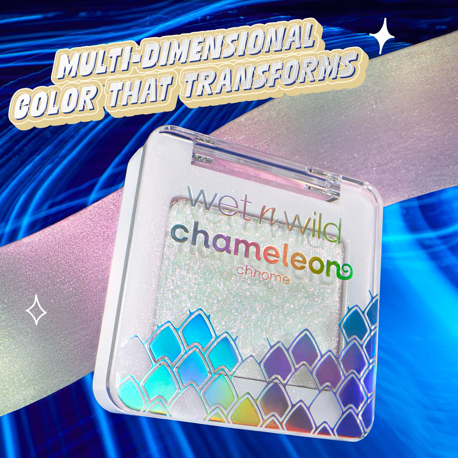 wet n wild close-up texture of Starlight Fever revealing silky reflective pearls