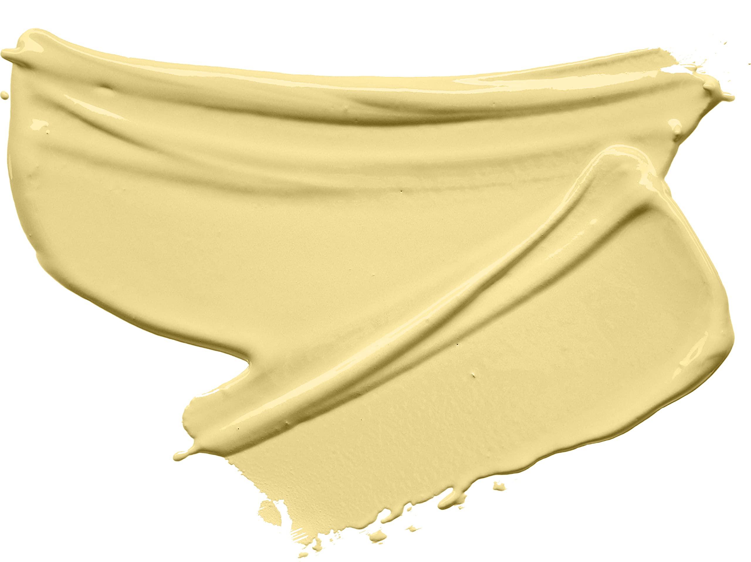 wet n wild texture closeup of yellow primer showing lightweight, blendable finish