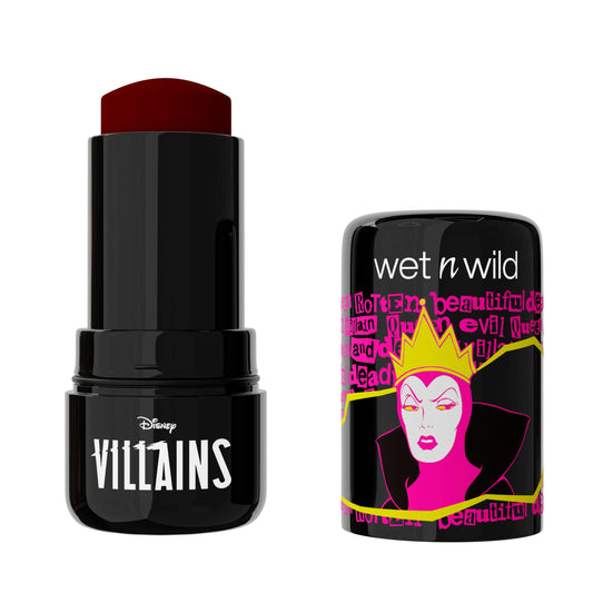 wet n wild Wicked Bite front packaging shows shade and villain-themed design