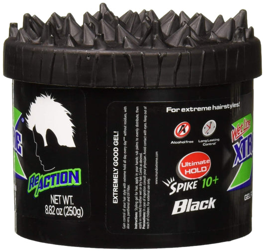 Wetline Xtreme Reaction Black gel texture close-up highlighting smooth non-drying formula