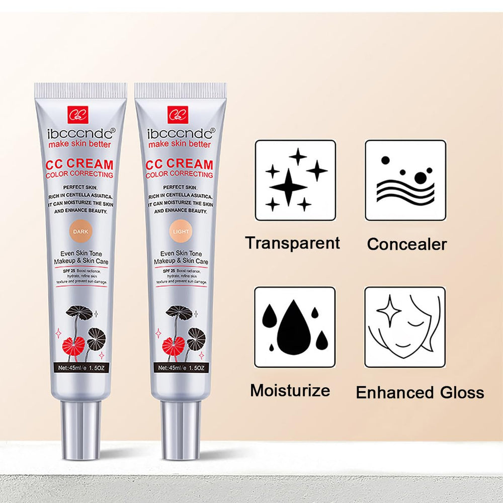 WFWJ CC cream blended on skin closeup showing natural full-coverage finish and radiance